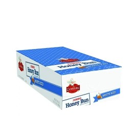 Cloverhill Bakery Jumbo White Iced Honey Buns, 4.75 Ounce - 6 Count Display Box