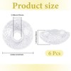 GORGECRAFT 6Pcs Faceted Chandelier Bobeches Candle Holder Bobeche 4 Side
