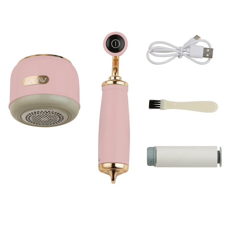 SALAV LR-900 Retro Edition Fabric Shaver and Lint Roller (Rose)