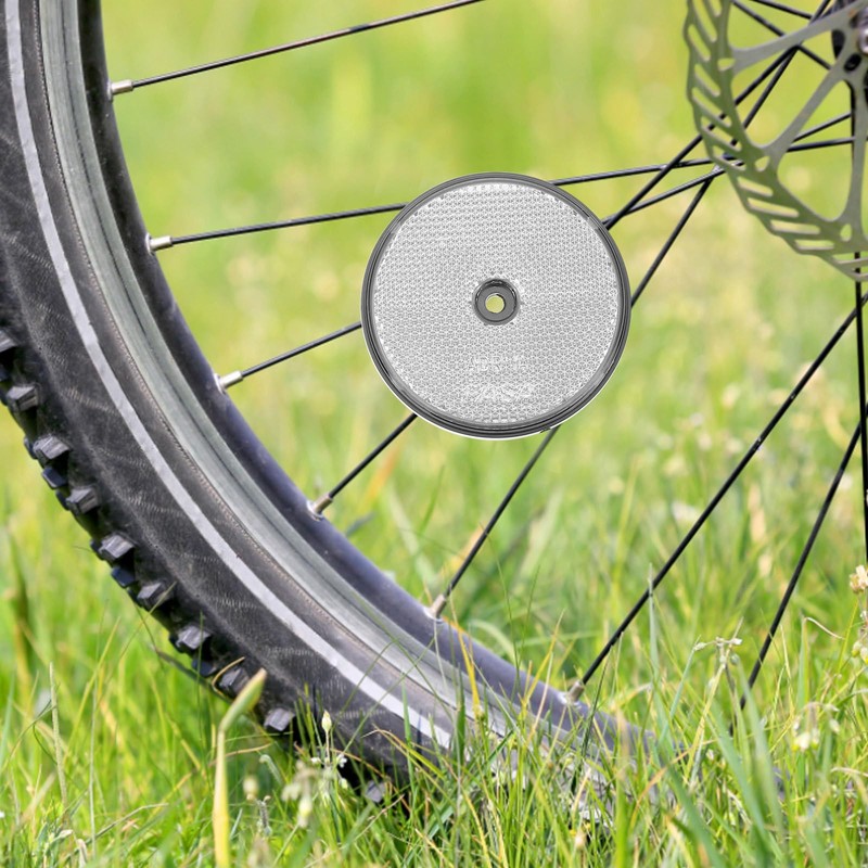 iplusmile 2 Pack Rear Reflector, Round Rear Reflectors Screw on