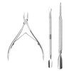 Half Club/Self -Gel Cuticle Nipper Pusher Nail 3 Types Remove Stain Nail / 하프클럽/셀프 젤 큐티클 니퍼 푸셔 손톱 3종 제거 스텐 네일