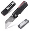 WORKPRO Premium Titanium Utility Knife, CNC Unibody w/10 Extra Blades