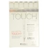 Touch Brush Marker Wood Colors 6er Set