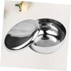 Healeved Quality Men's Shaving Bowl Stainless Steel Bubble Bowl Lid