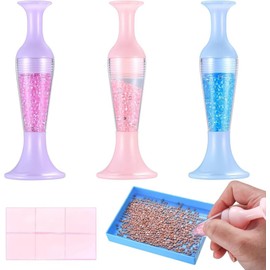 Diamond Art Pens,Flower Pot Shaped Point Drill Pen,Diamond Art Painting Kits,for Nail Art Crafts Making