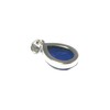 Teardrop Afghanistani Lapis Lazuli Sterling Silver 925 Gemstone Pendant -
