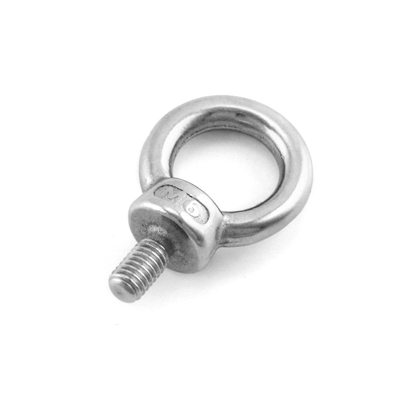 QWORK Pack of 20 M6 304 Stainless Steel Eye Bolts