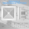 FEITON 90 CFM Bathroom Fan Exhaust Fan Ceiling Mount, 25W,
