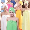 Gaorui 2Pcs Microfiber Bowtie Bath Dry Towel Shower Cap Suit