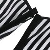 TRIXES Hair Cutting/Barbers Cape - Adjustable Black and White Stripe