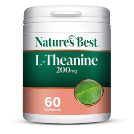 Nature’s Best L-Theanine 200mg - Small Easy-to-Swallow Capsules - 60 Capsules (2 Month Supply)