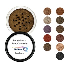 NuBeauti Hair Root Touch Up Powder - Dark Brown - 11 True-to-Nature Root Concealer Shades - Long-lasting, Fragrance Free, Talc & Paraben Free - Without Brush