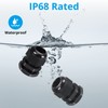 10 Pack M20 20mm IP68 Waterproof Black Cable Glands, Suitable