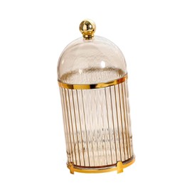 Coffee Spoon Holder Cup, Dessert Fork Holder Home Decor Fork Storage, Countertop Organizer Modern Tableware Holder Utensil Holder for Kitchen , Brown