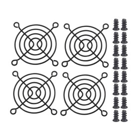 Easycargo Fan Grill/Guard (60mm, Black 4pcs)