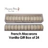 Macarons Gift Box of 24 French Macarons - Vanilla