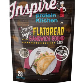 Inspire Everything Bagel Protein Flatbreads by Bariatric Eating (28 Servings)
