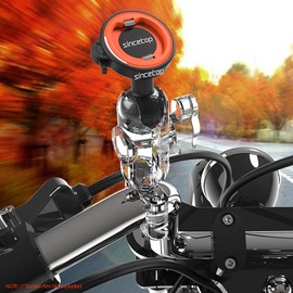 sincetop Universal 1” Ball Motorcycle Phone Mount,Quick Release Motor Bike Smartphone Holder 【Double Socket Arm not Included】【Series C - 1st Gen】