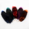 Fluffy Fur Wolf Tail Keychain Black Red Purple Fox Tail