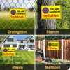 Signs Entryway Ausfahrt Freihalten with Posts 30 x 20 cm