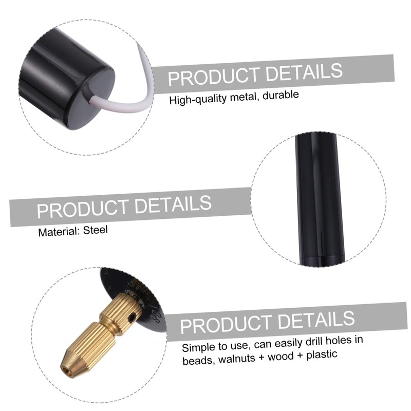 Operitacx 15Pcs USB Charging Mini Electric Drill Kit Cordless Rotary