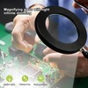 Zhiwei 10x Magnifying Glass with Light and Stand, 3 Color