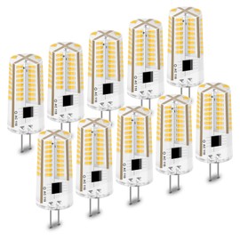 Megereet G4 LED Bulb 120V Dimmable 3W(20W 30W Halogen Equivalent) Warm White 3000K G4 Bi-Pin Base LED Bulb(Cannot be Used at Low Voltage 12V) G4 LED 110V- 130V - Pack of 10