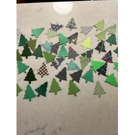 Stampin' Up! 25 Stampin Up CHRISTMAS TREE Holiday Pine Punches Paper Punchies New Die Cuts