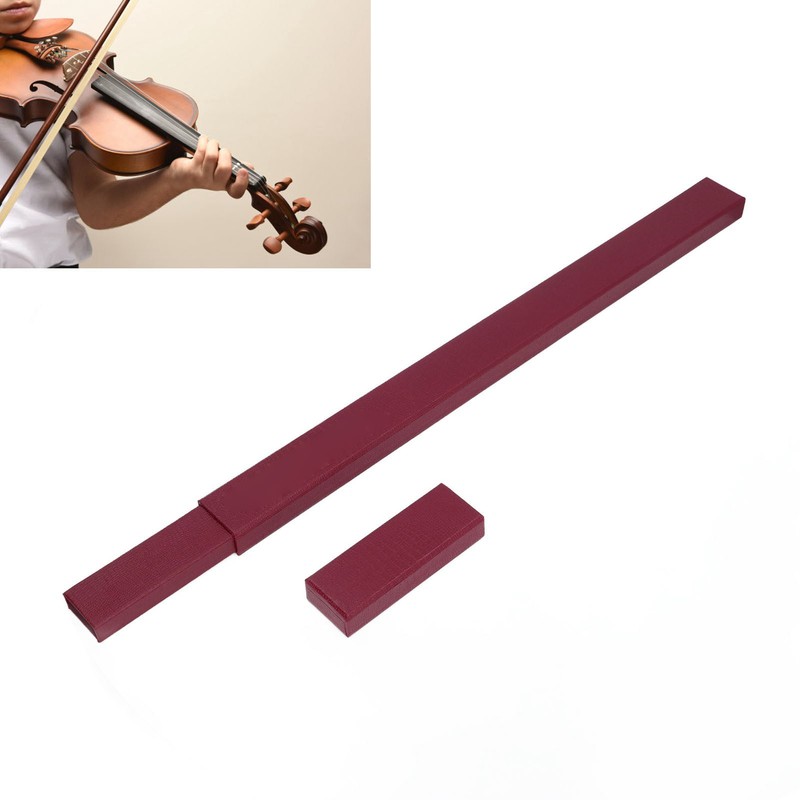 Violin Bow Case Hard Cardboard Soft Velvet Interior Pull Out