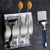 Stainless Steel Toothbrush Holder 3 Holes, Razor Holder 1 Holes
