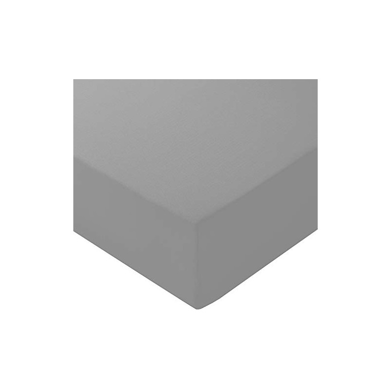 Extra Deep Fitted Sheets 16"/40CM Deep 14 Colours (Double, Silver)