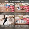 Clear Plastic Moka Pot 6 Cup 300ml Stainless Steel Coffee
