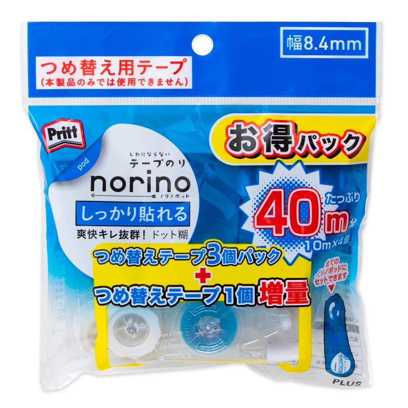 Plus Tape Glue Pretty Norino Pod 54-346 Firmly Stickable 0.3