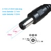 2 Pack DC Power 1 Female to 2 Male 5.5mm