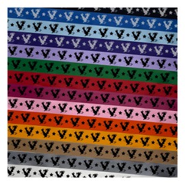 Patriotic American Bald Eagle Flying Satin Ribbon for Bows Gift Wrapping DIY Craft Projects - 3 Yards - Blue Ribbon/White Printing - 1 Inch Width