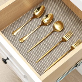 Kingmazi Rollo De Plástico Protector Para Cajones/estantes De Cocina Color Gris