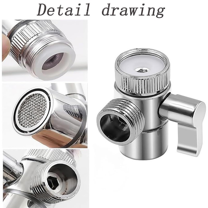 Crovakeu Upgrade Your Sink with Split Faucet Adapter - Two