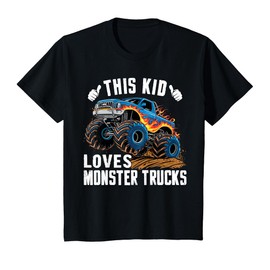 This Kid Loves Monster Trucks Birthday Party Monster Truck T-Shirt