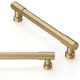 Asimerdeco 10 Pack Champagne Bronze Cabinet Pulls 5 Inch(128mm) Kitchen Cabinet Handles Solid Zinc Alloy Cabinet Hardware Drawer Pulls