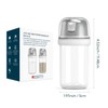 KTCHENDAO 2 in 1 Glass Salt and Pepper Shaker with