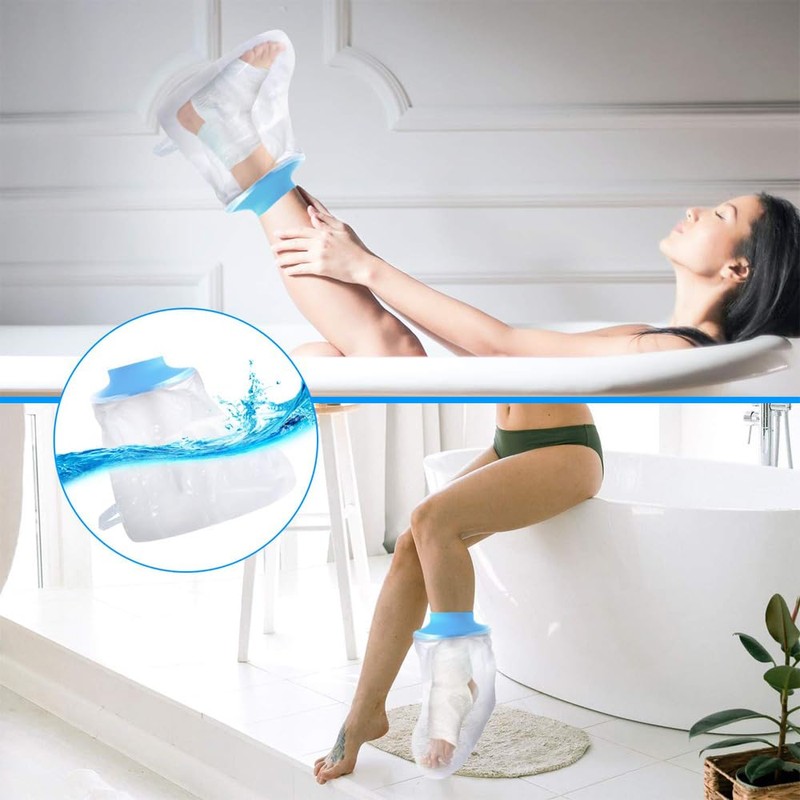 BTtime Waterproof Gibby Cover Foot Bath Cover Bandage Cover Waterproof