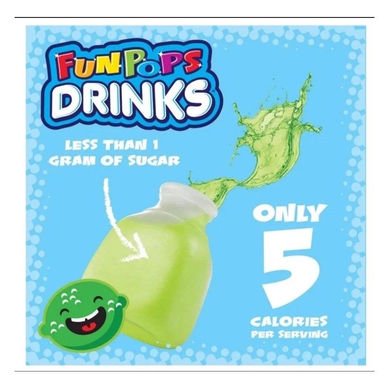 Funpops 16 PACK! Funpops Assorted Flavors Drink 16/ 6 oz