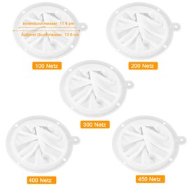 Fine Strainer, Pack of 5 Fine Strainer with Handle, Ultra Fine Funnel Filter, 100/200/300/400/450 Mesh Hair Sieve, Household Strainer, Hand Strainer, Kitchen Strainer for Juice, Coffee, Soup, Kitchen
