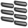 7pcs ABS Exterior Front Grilles Mesh Grill Fit For Jeep