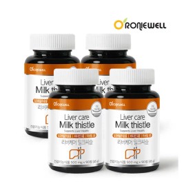 Roniwell [Roniwell] Rivercare Milk Thistle 90 tablets x 4 (total 12 months supply) / [로니웰] 리버케어 밀크씨슬 90정 x 4개 (총 12개월분)