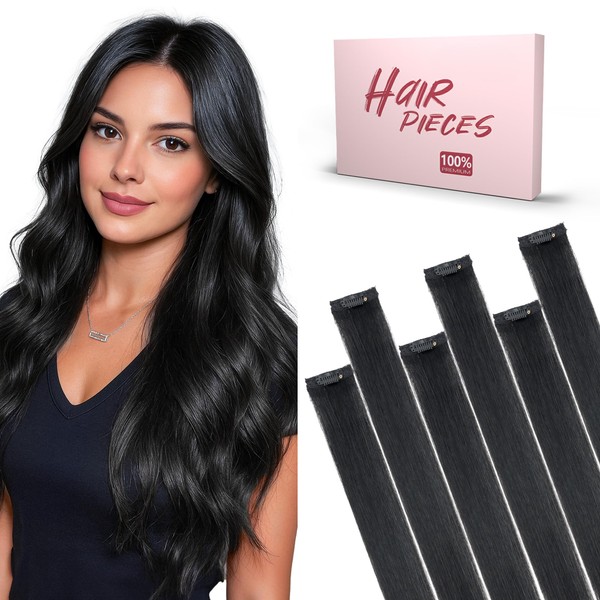 SEGO Single Clip In Hair Extensions Real Human Hair Short