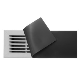 PATIKIL Rectangle Magnetic Vent Covers 10x5.5 Inch, Floor Air Vent Blocker Covers Register Sound Proof Cover for Home Floor Wall Ceiling, Black