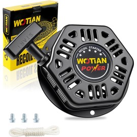 WOTIAN Recoil Starter Compatible with Champion 212cc 196cc 224cc Pull Start Assembly Generator Parts 3500w 4000w Part#22.061000.00