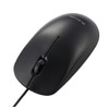 Elecom M-LE10URABK Wired Mouse, Large, 3 Buttons, Symmetrical, Black