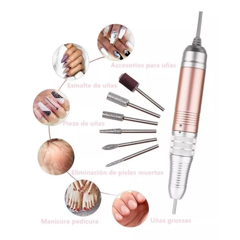Delanie Pulidor Esmeril Taladro De Uñas 35000rpm Profesional